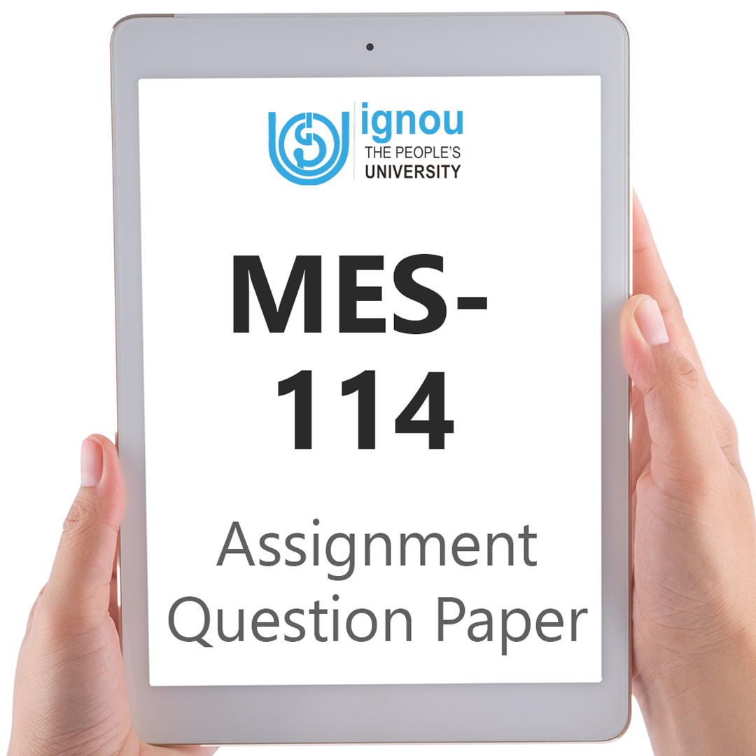 IGNOU MES-114 Assignment Question Paper Free Download (2023-24)
