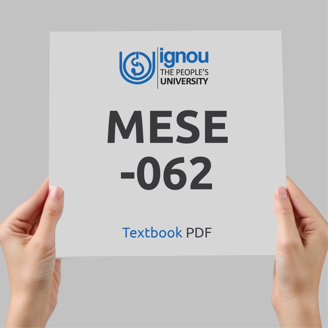 IGNOU MESE-062 Study Material & Textbook Download