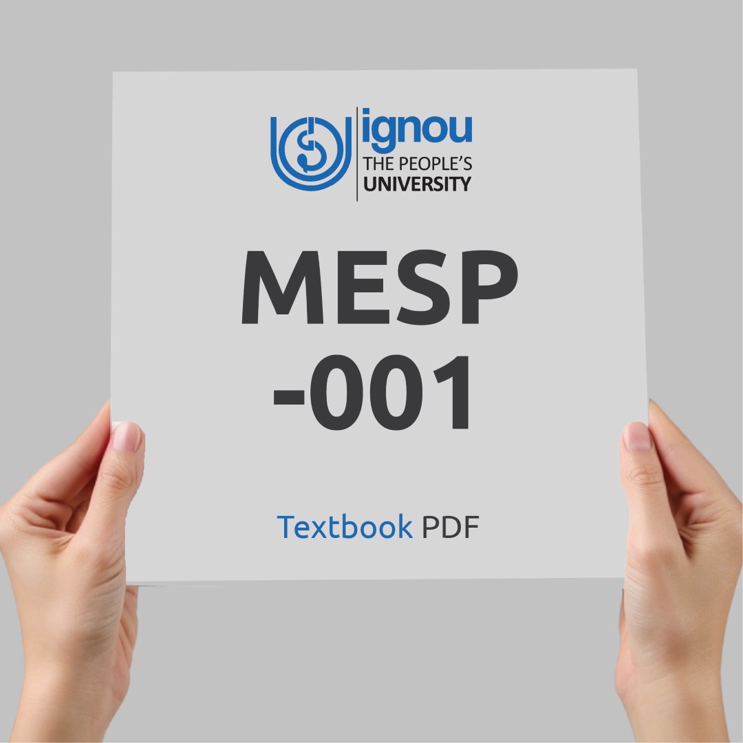 IGNOU MESP-001 Study Material & Textbook Download