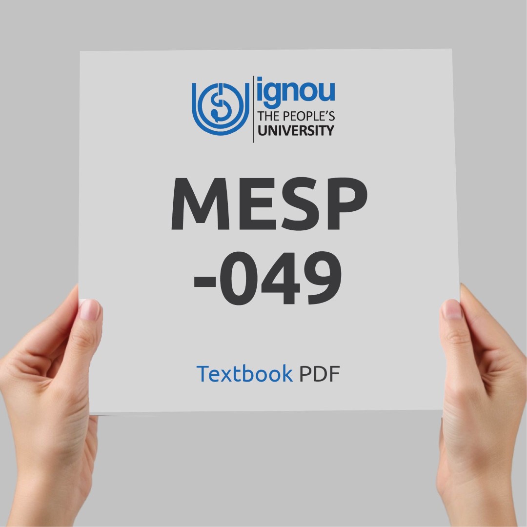 IGNOU MESP-049 Study Material & Textbook Download