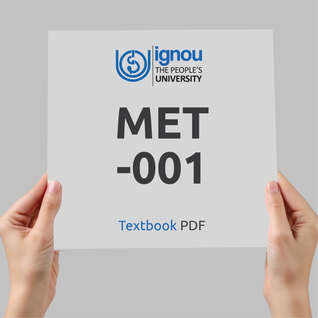 IGNOU MET-001 Study Material & Textbook Download