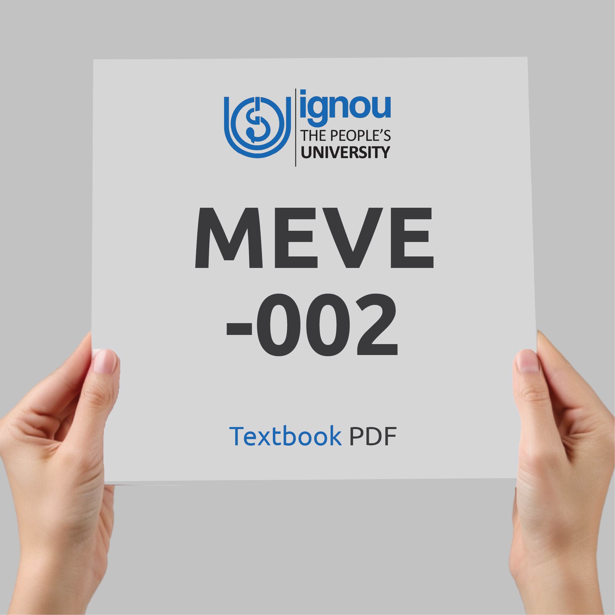 IGNOU MEVE-002 Study Material & Textbook Download