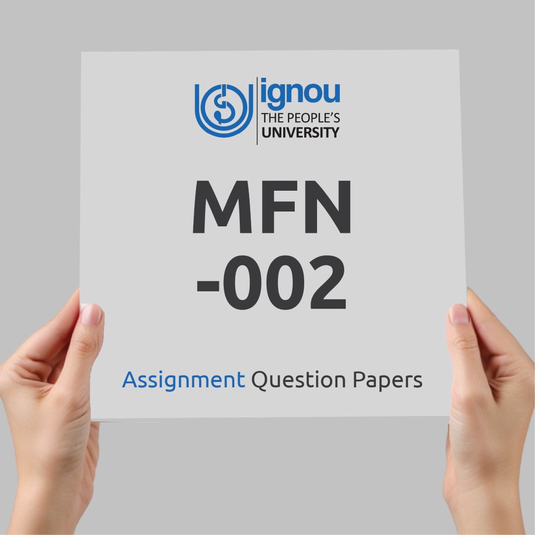 IGNOU MFN-002 Assignment Question Paper Free Download (2023-24)