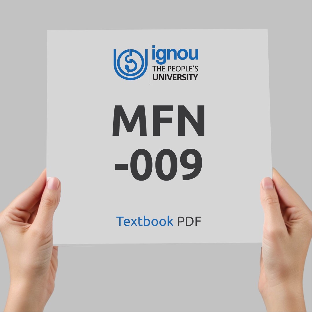 IGNOU MFN-009 Study Material & Textbook Download
