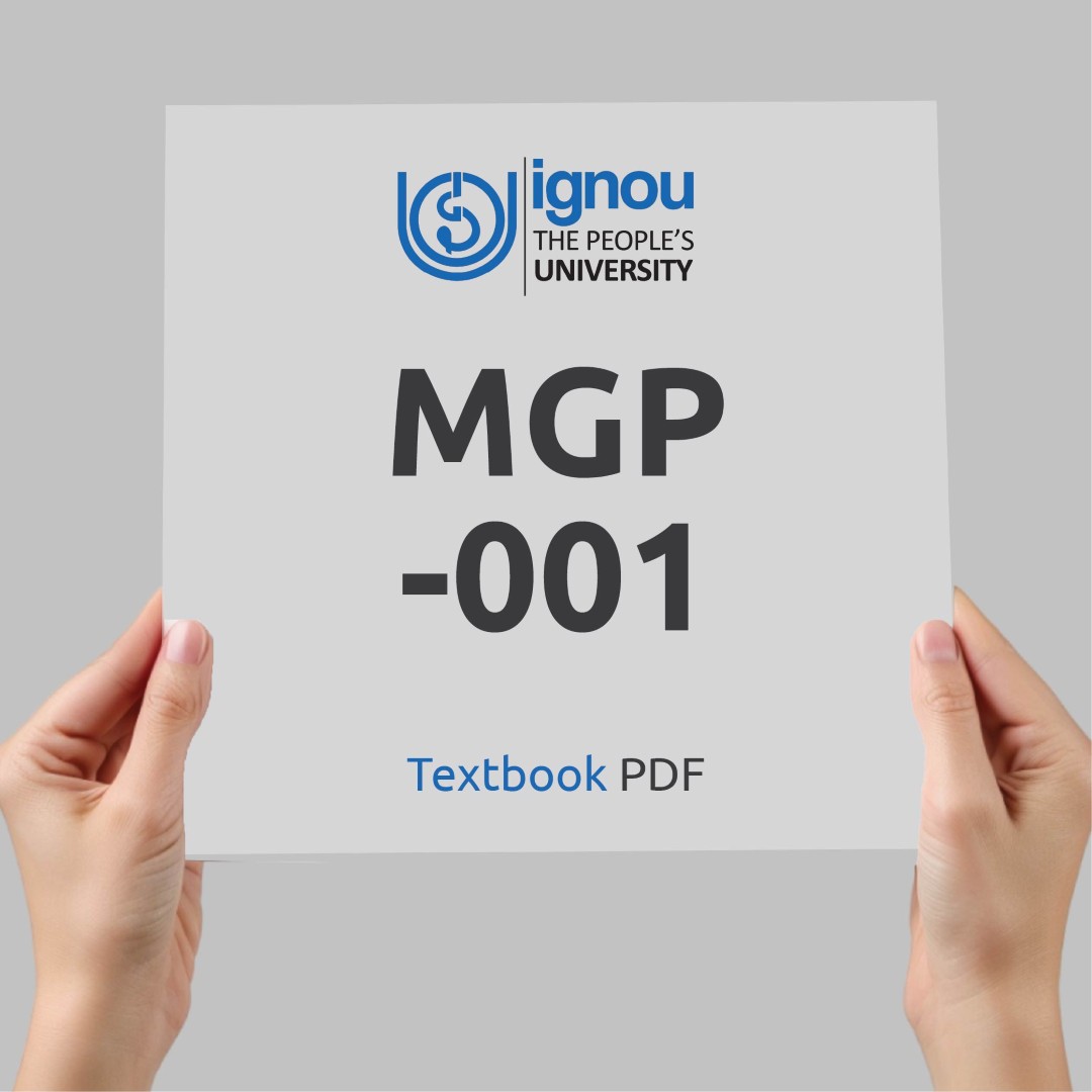 IGNOU MGP-001 Study Material & Textbook Download