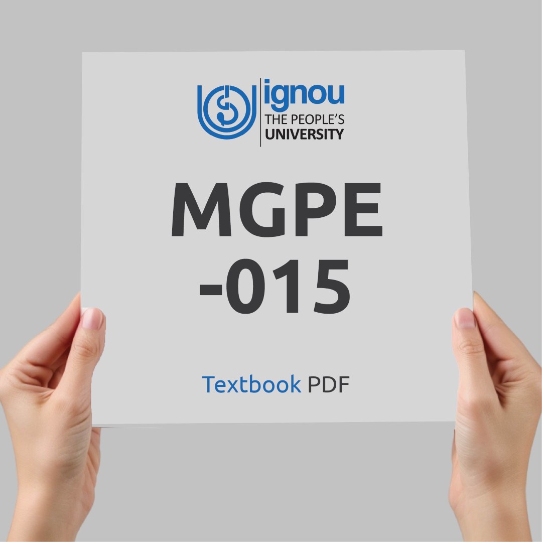 IGNOU MGPE-015 Study Material & Textbook Download