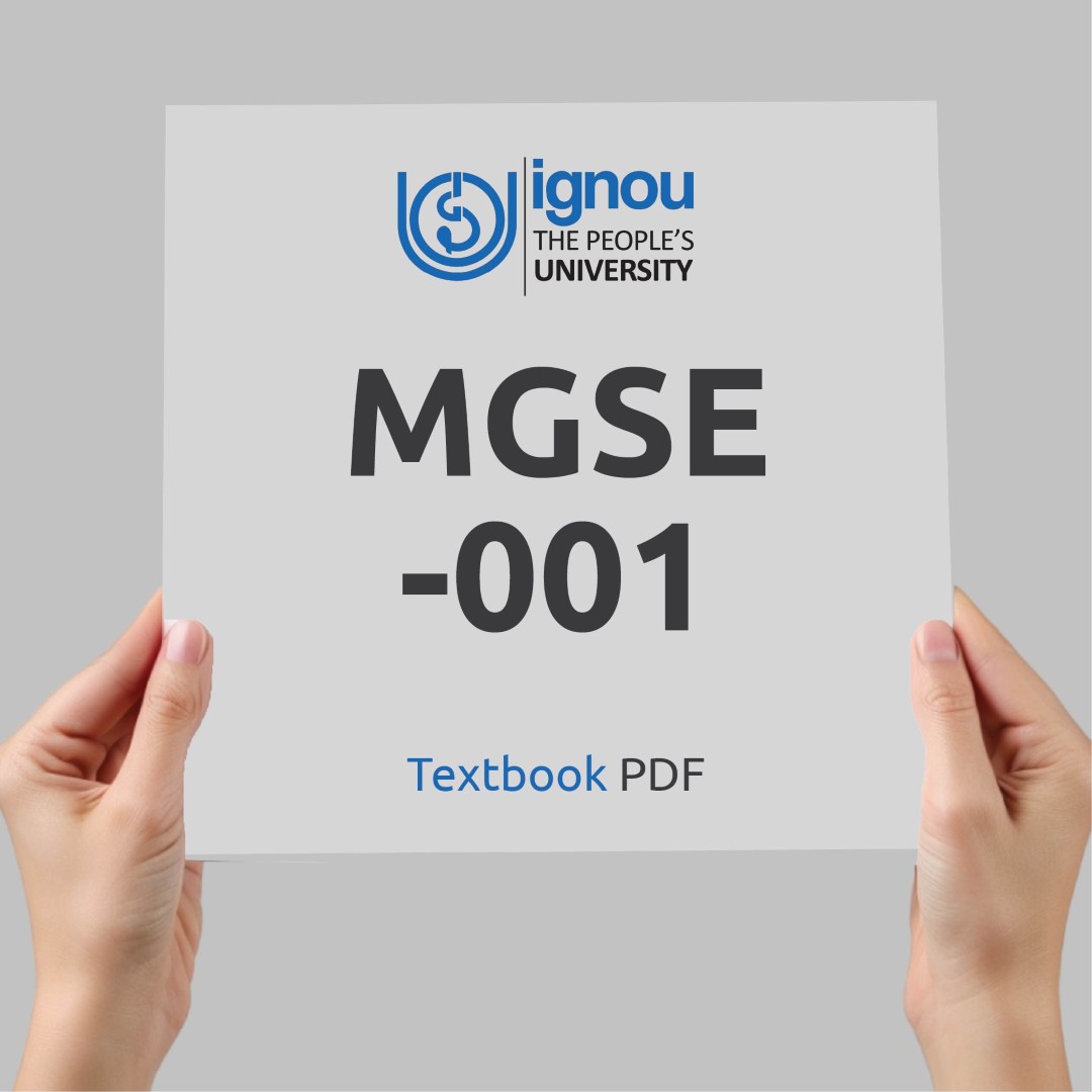 IGNOU MGSE-001 Study Material & Textbook Download