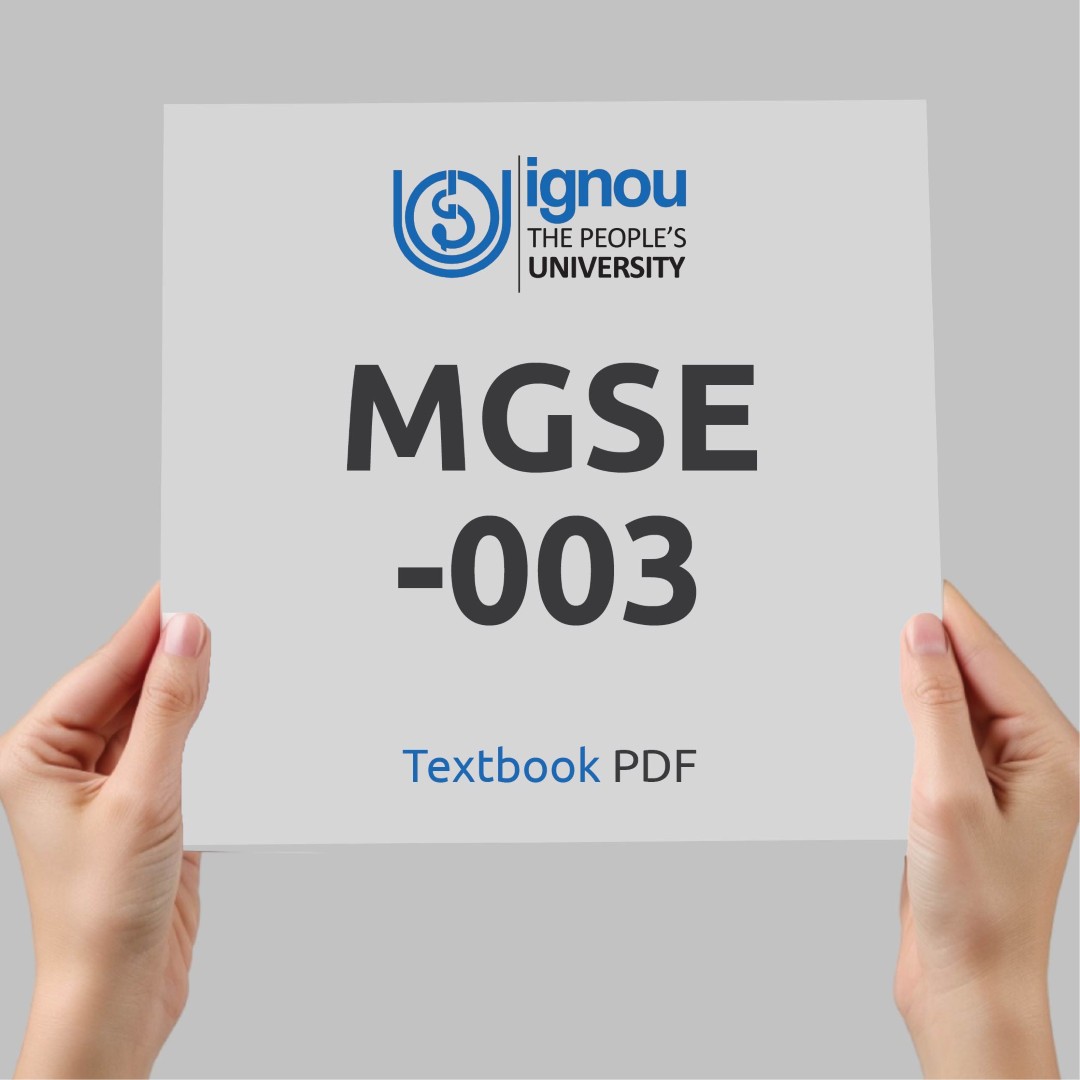 IGNOU MGSE-003 Study Material & Textbook Download