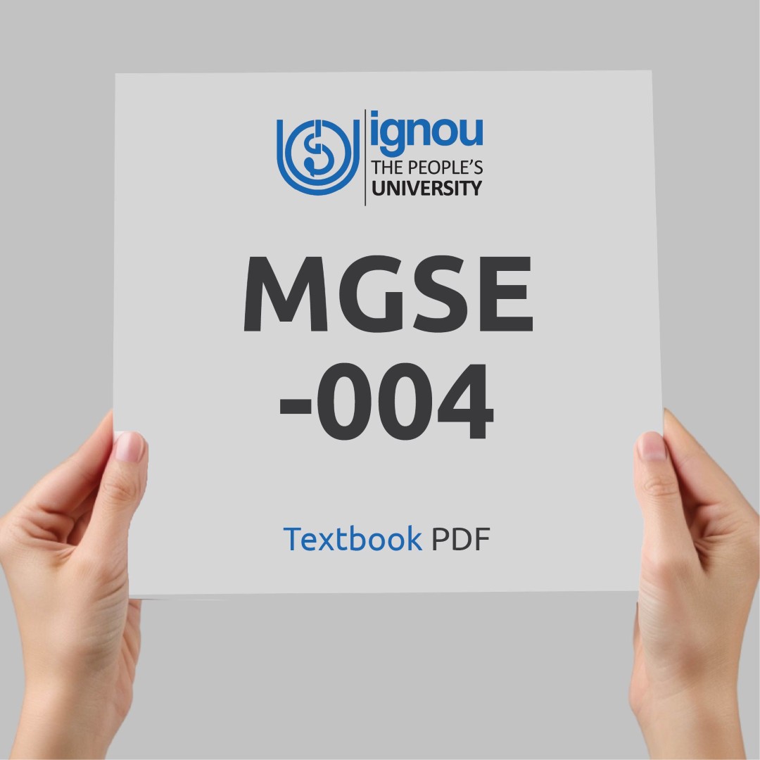 IGNOU MGSE-004 Study Material & Textbook Download