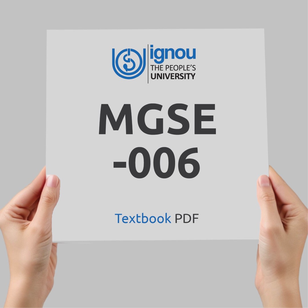 IGNOU MGSE-006 Study Material & Textbook Download