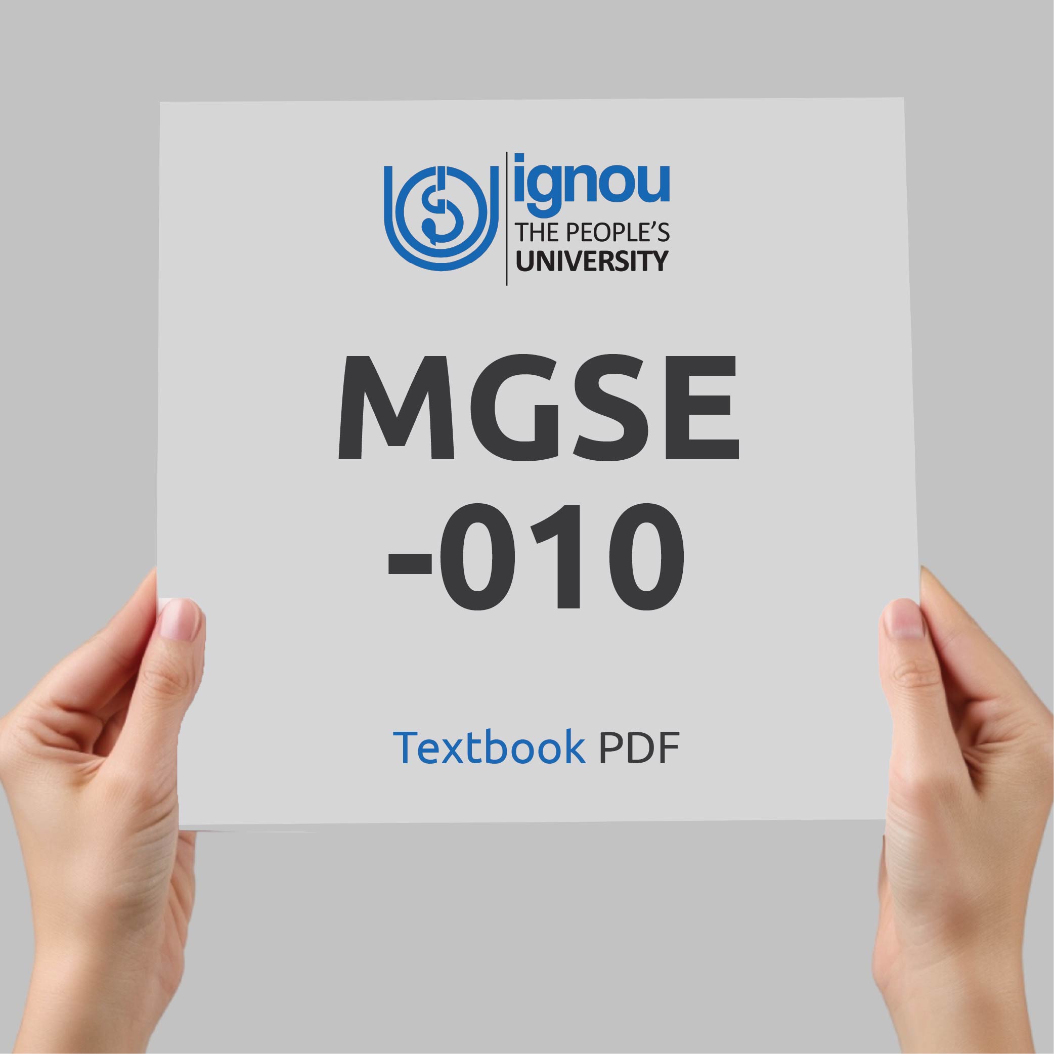 IGNOU MGSE-010 Study Material & Textbook Download