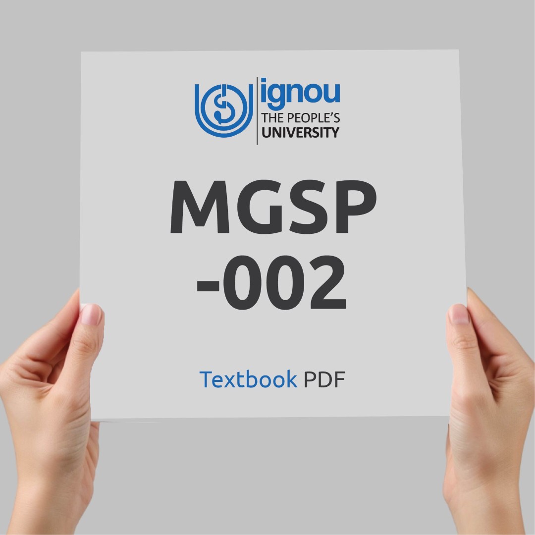 IGNOU MGSP-002 Study Material & Textbook Download