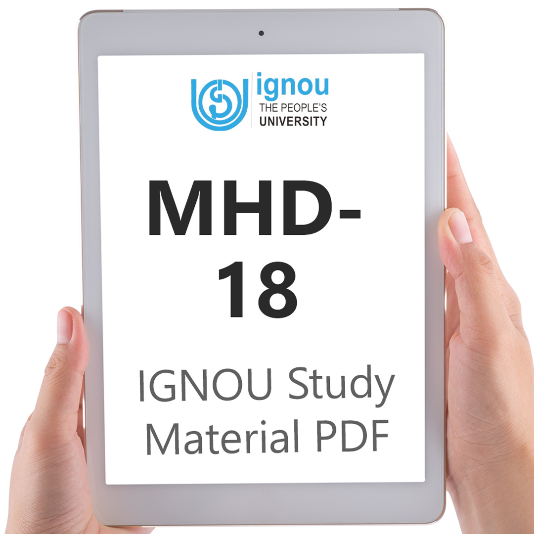 IGNOU MHD-18 Study Material & Textbook Download
