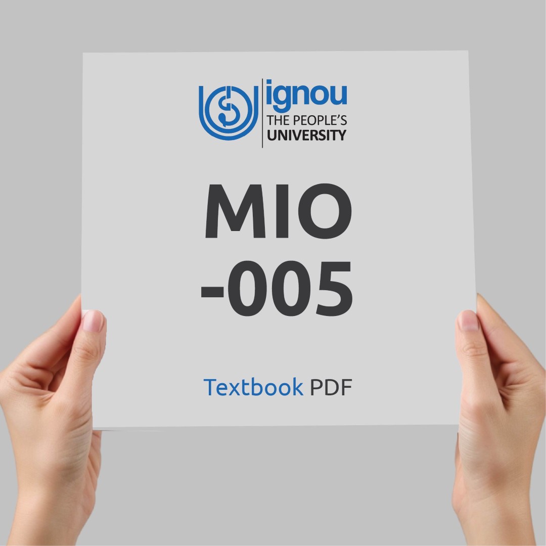 IGNOU MIO-005 Study Material & Textbook Download