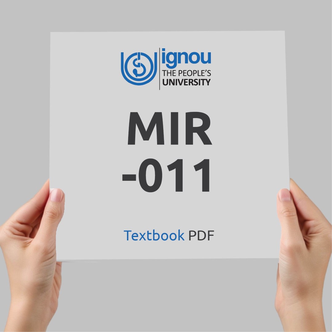 IGNOU MIR-011 Study Material & Textbook Download