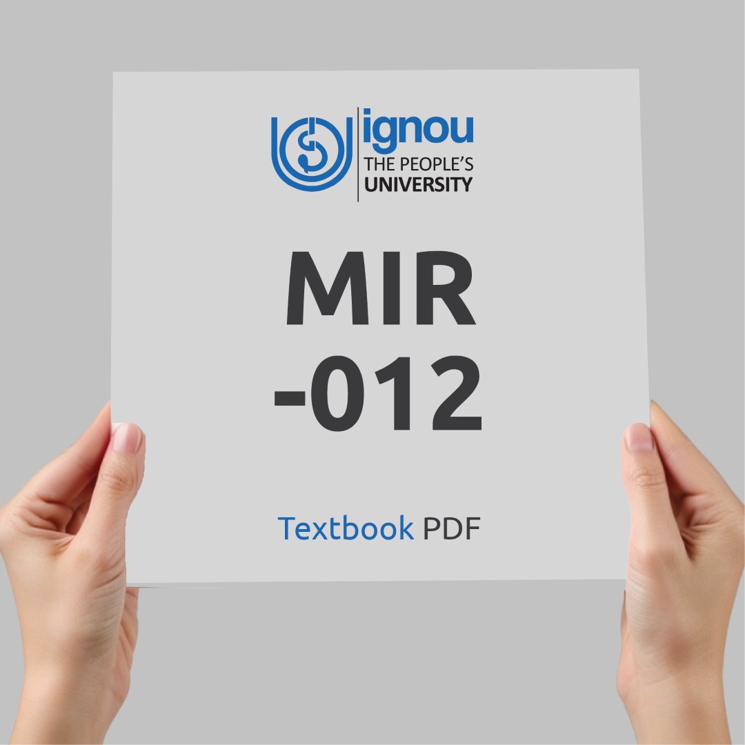 IGNOU MIR-012 Study Material & Textbook Download