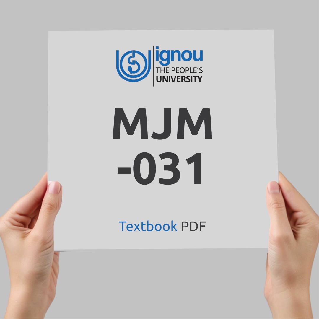 IGNOU MJM-031 Study Material & Textbook Download