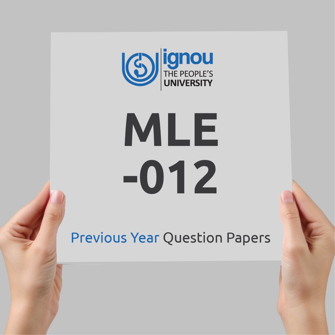 IGNOU MLE-012 Previous Year Exam Question Papers