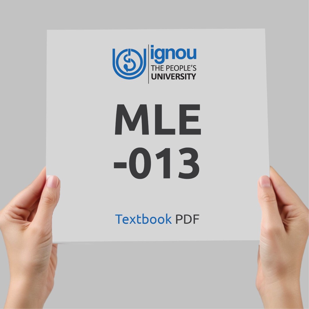 IGNOU MLE-013 Study Material & Textbook Download