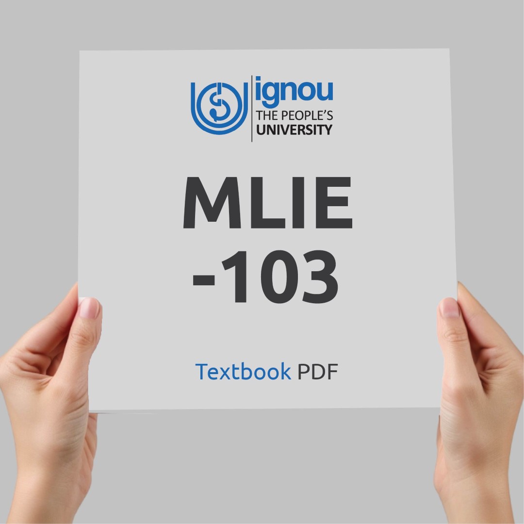 IGNOU MLIE-103 Study Material & Textbook Download