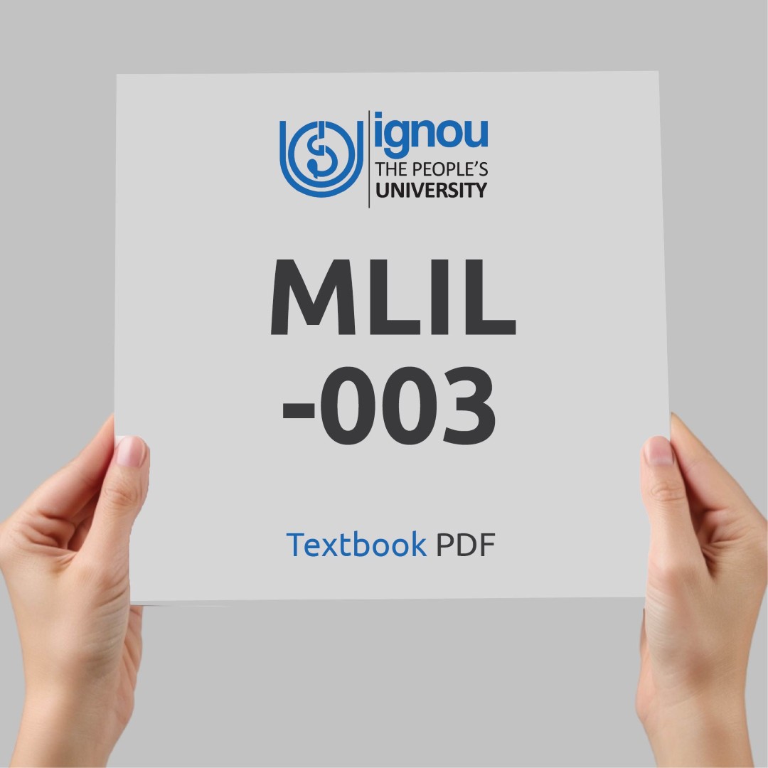 IGNOU MLIL-003 Study Material & Textbook Download