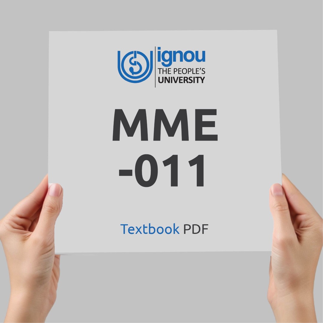 IGNOU MME-011 Study Material & Textbook Download