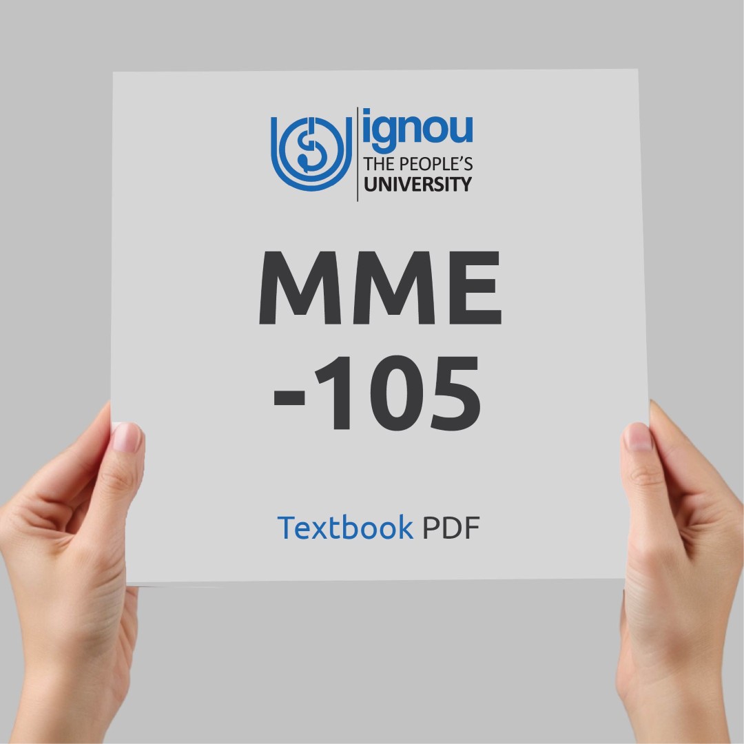 IGNOU MME-105 Study Material & Textbook Download