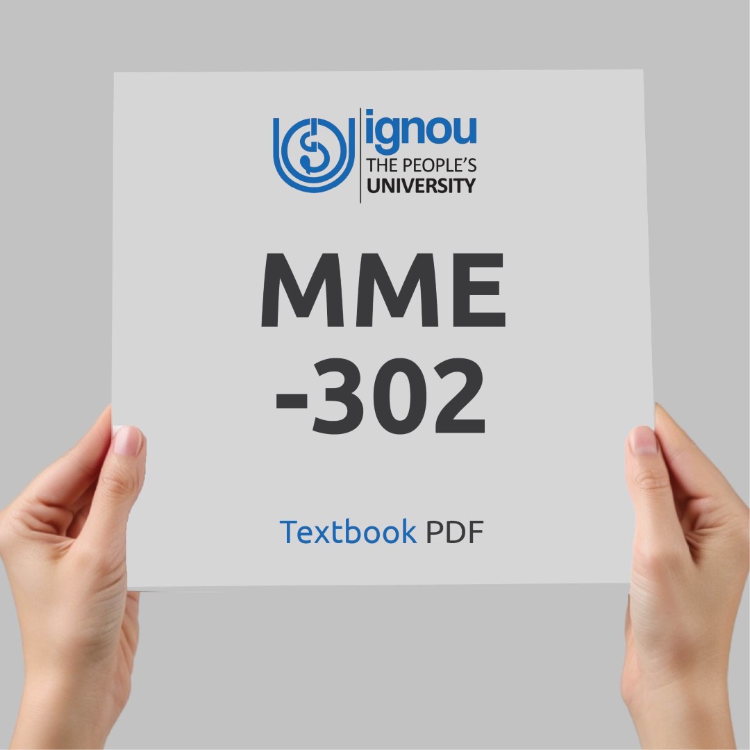 IGNOU MME-302 Study Material & Textbook Download