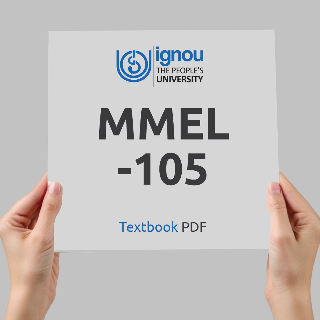 IGNOU MMEL-105 Study Material & Textbook Download