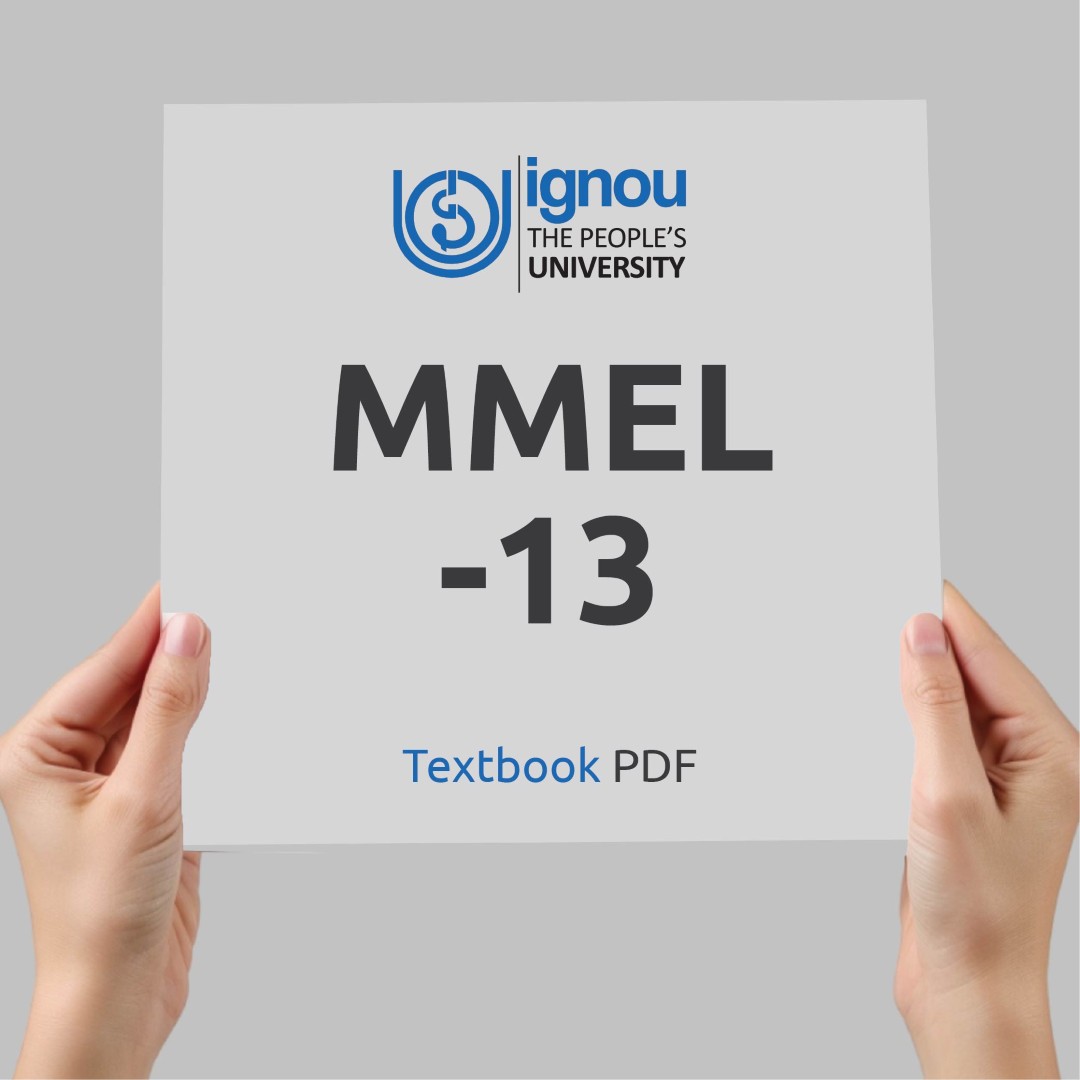 IGNOU MMEL-13 Study Material & Textbook Download