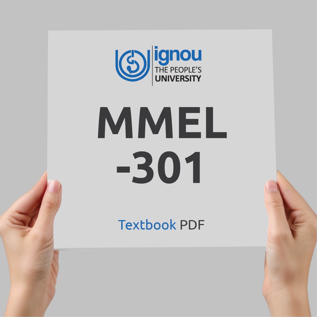 IGNOU MMEL-301 Study Material & Textbook Download
