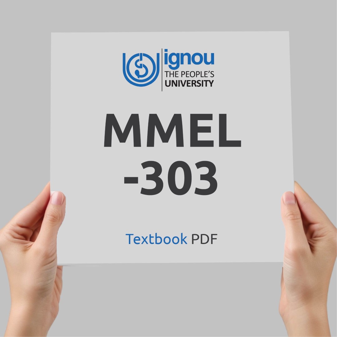 IGNOU MMEL-303 Study Material & Textbook Download