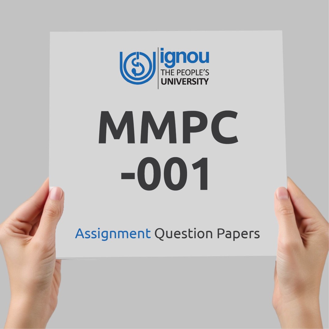 IGNOU MMPC-001 Assignment Question Paper Free Download (2023-24)