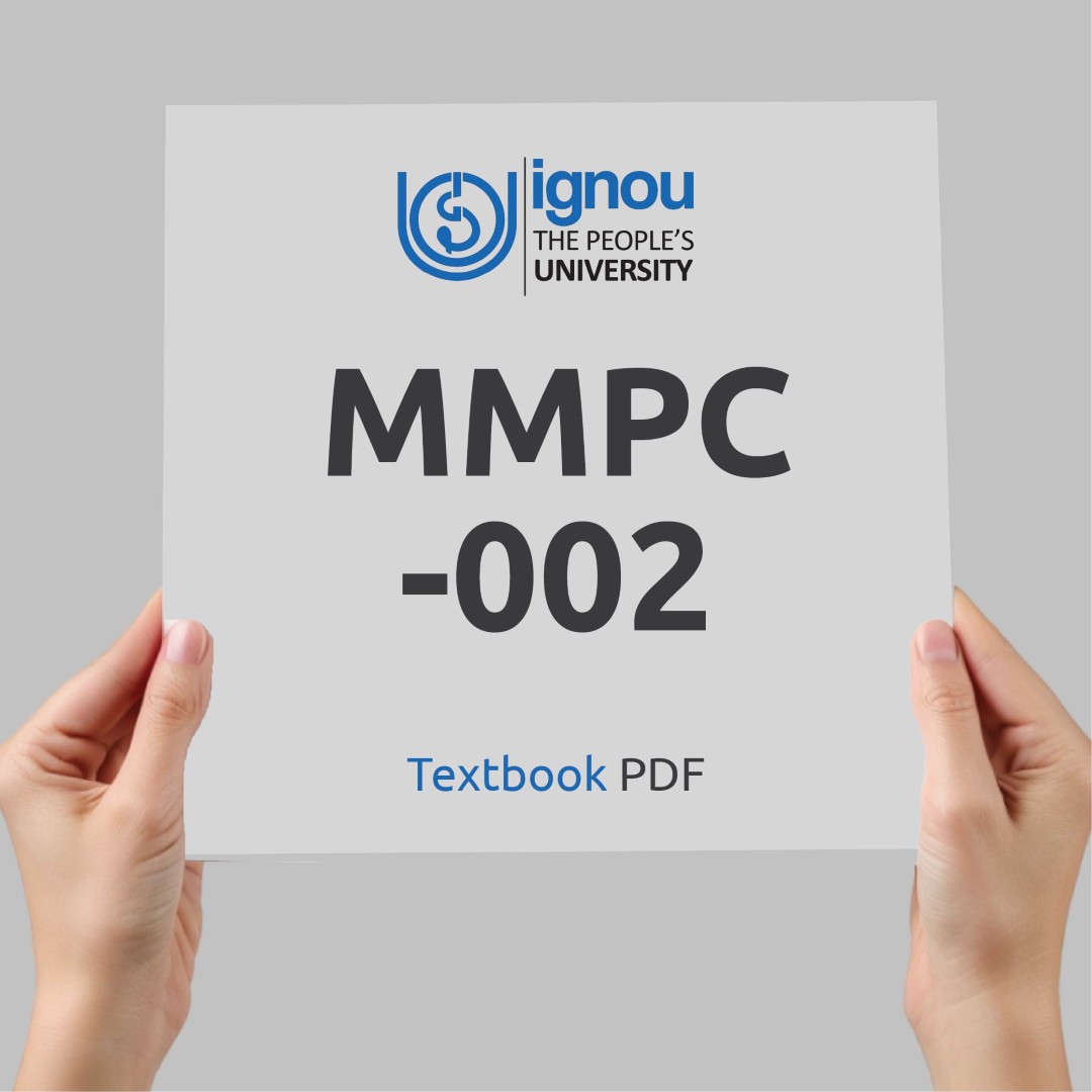 IGNOU MMPC-002 Study Material & Textbook Download
