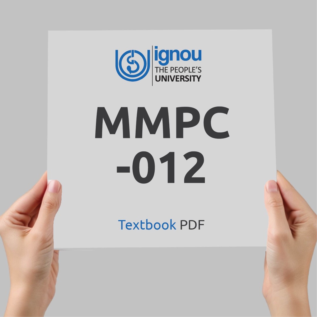 IGNOU MMPC-012 Study Material & Textbook Download