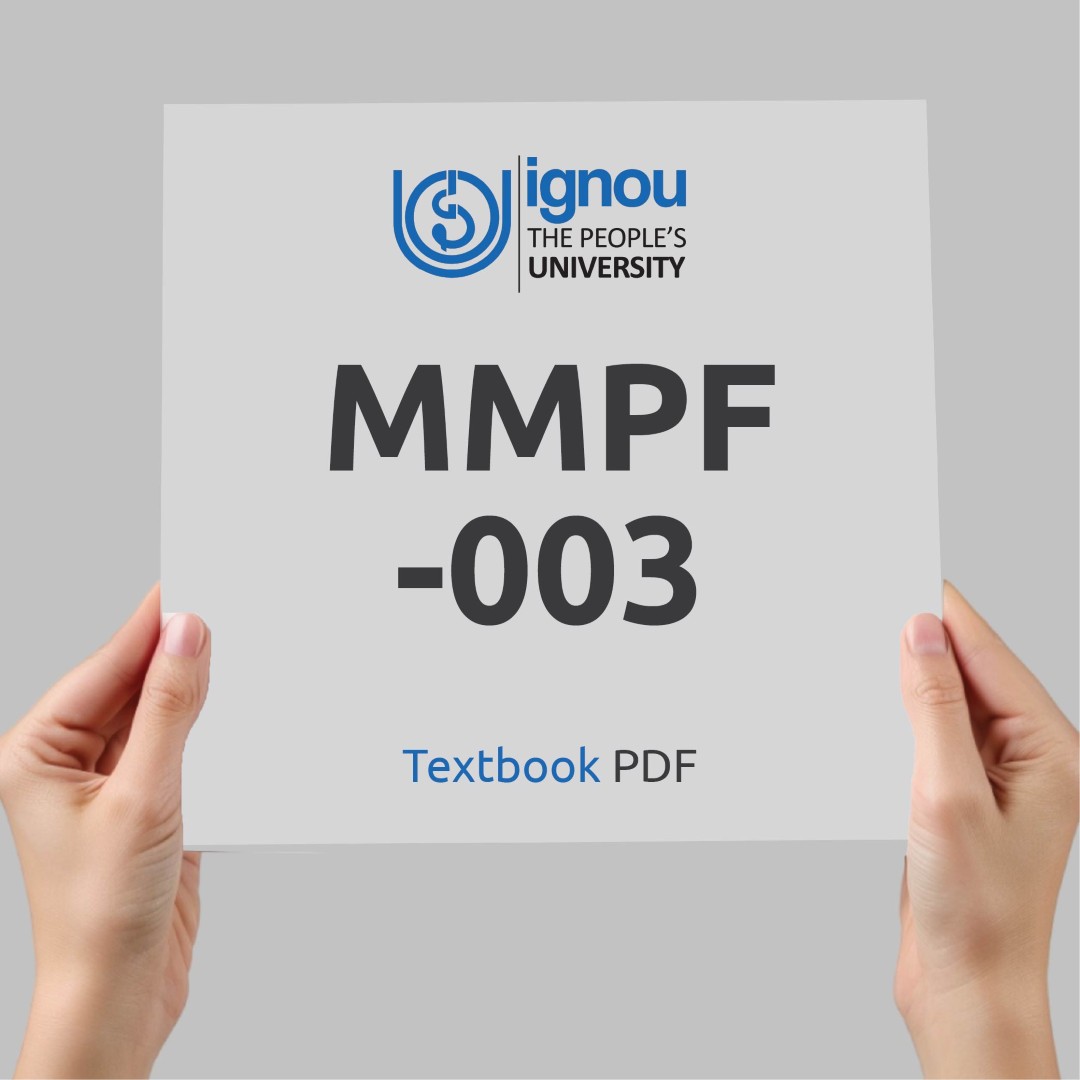 IGNOU MMPF-003 Study Material & Textbook Download