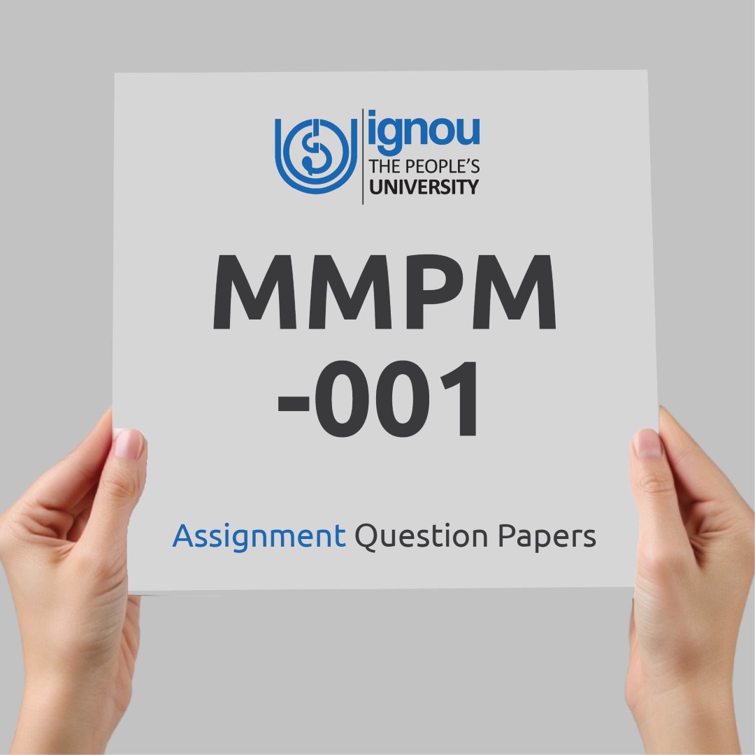 IGNOU MMPM-001 Assignment Question Paper Free Download (2023-24)