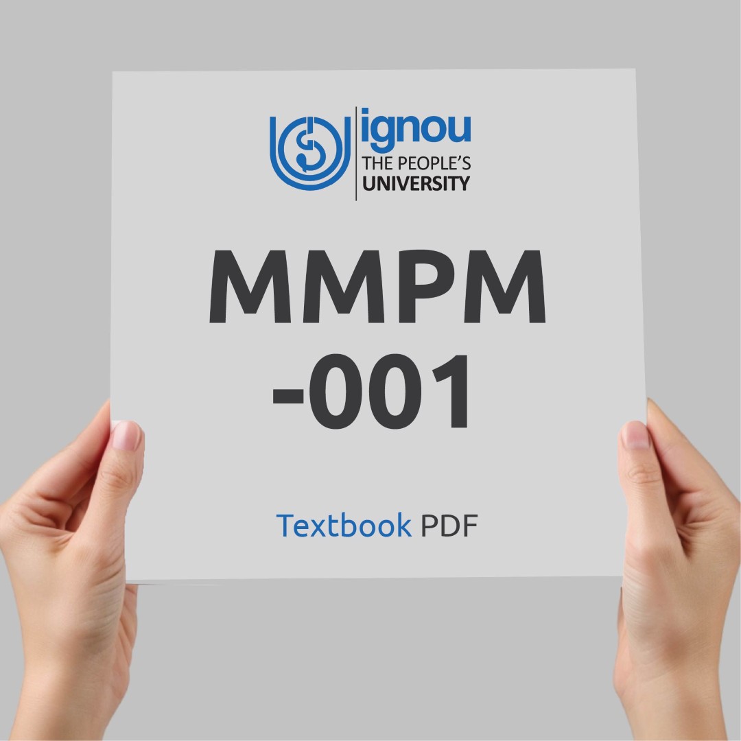 IGNOU MMPM-001 Study Material & Textbook Download