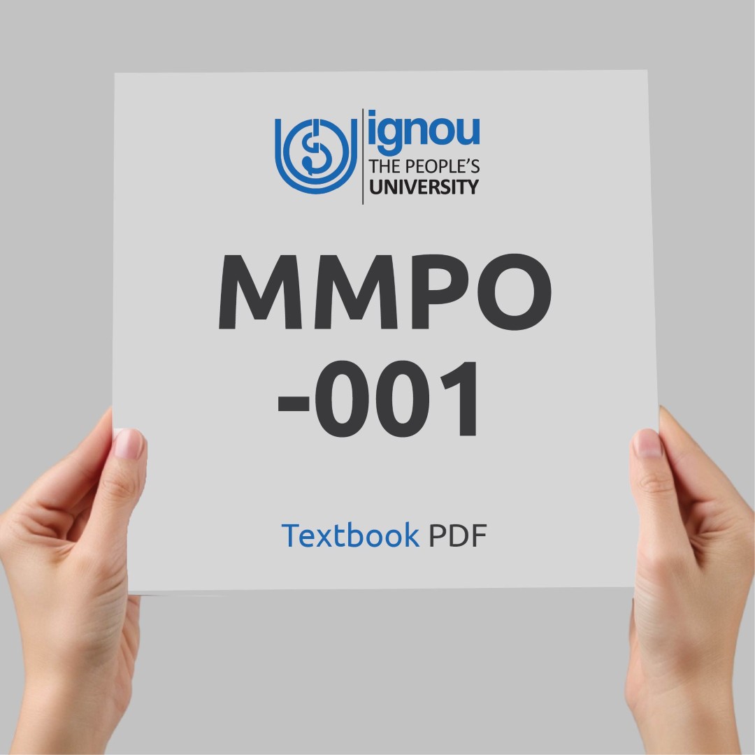 IGNOU MMPO-001 Study Material & Textbook Download