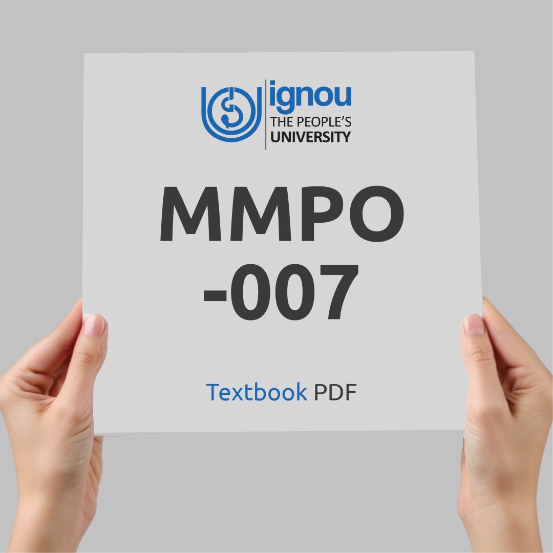 IGNOU MMPO-007 Study Material & Textbook Download