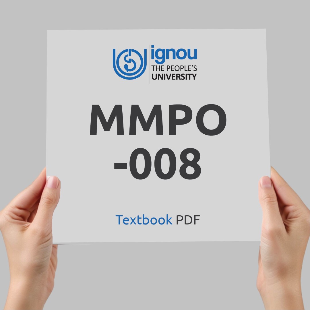 IGNOU MMPO-008 Study Material & Textbook Download