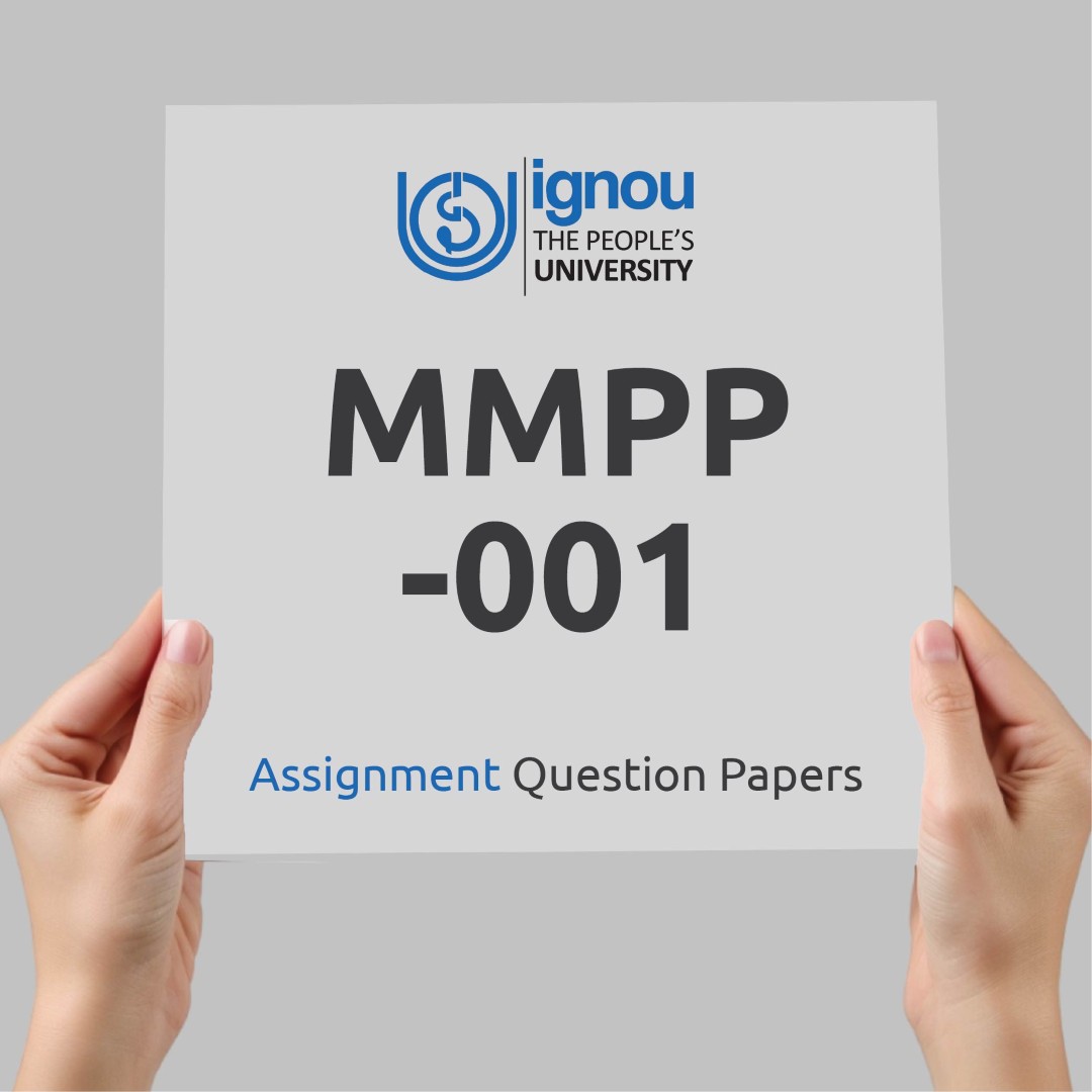 IGNOU MMPP-001 Assignment Question Paper Free Download (2023-24)