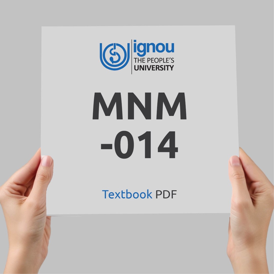 IGNOU MNM-014 Study Material & Textbook Download
