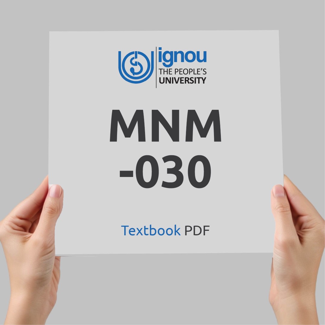 IGNOU MNM-030 Study Material & Textbook Download