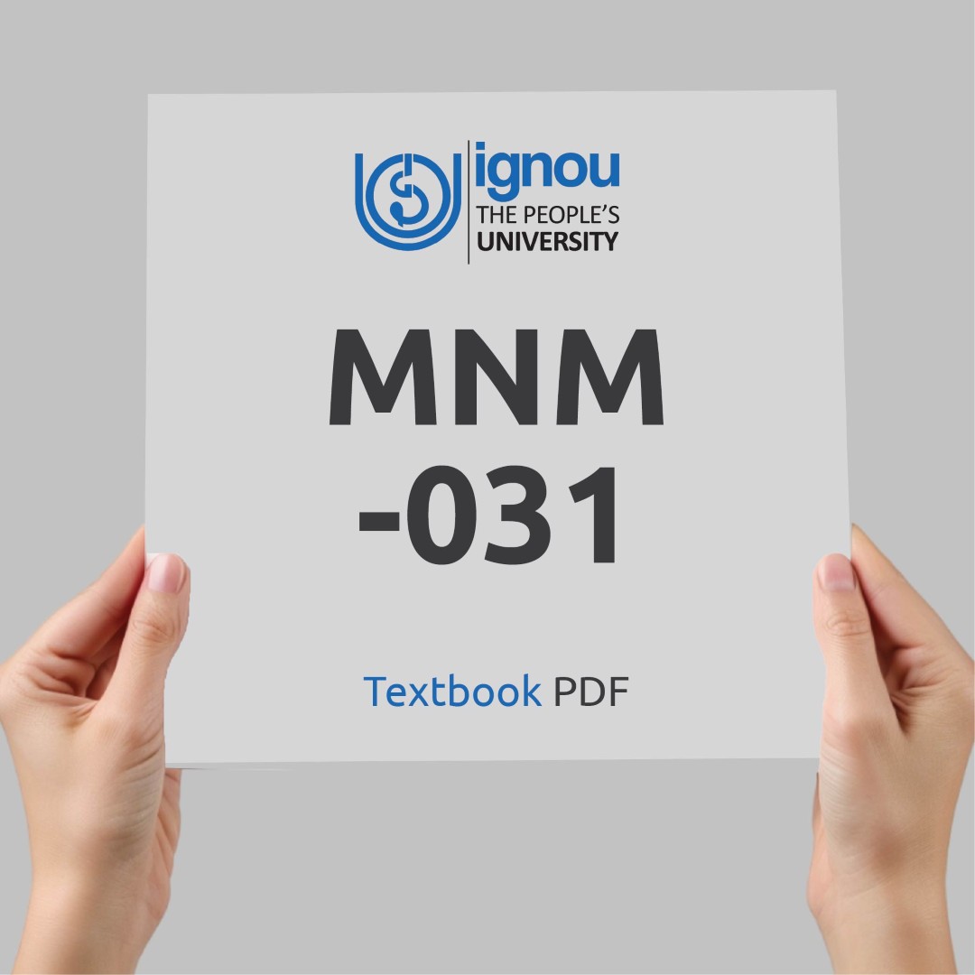 IGNOU MNM-031 Study Material & Textbook Download