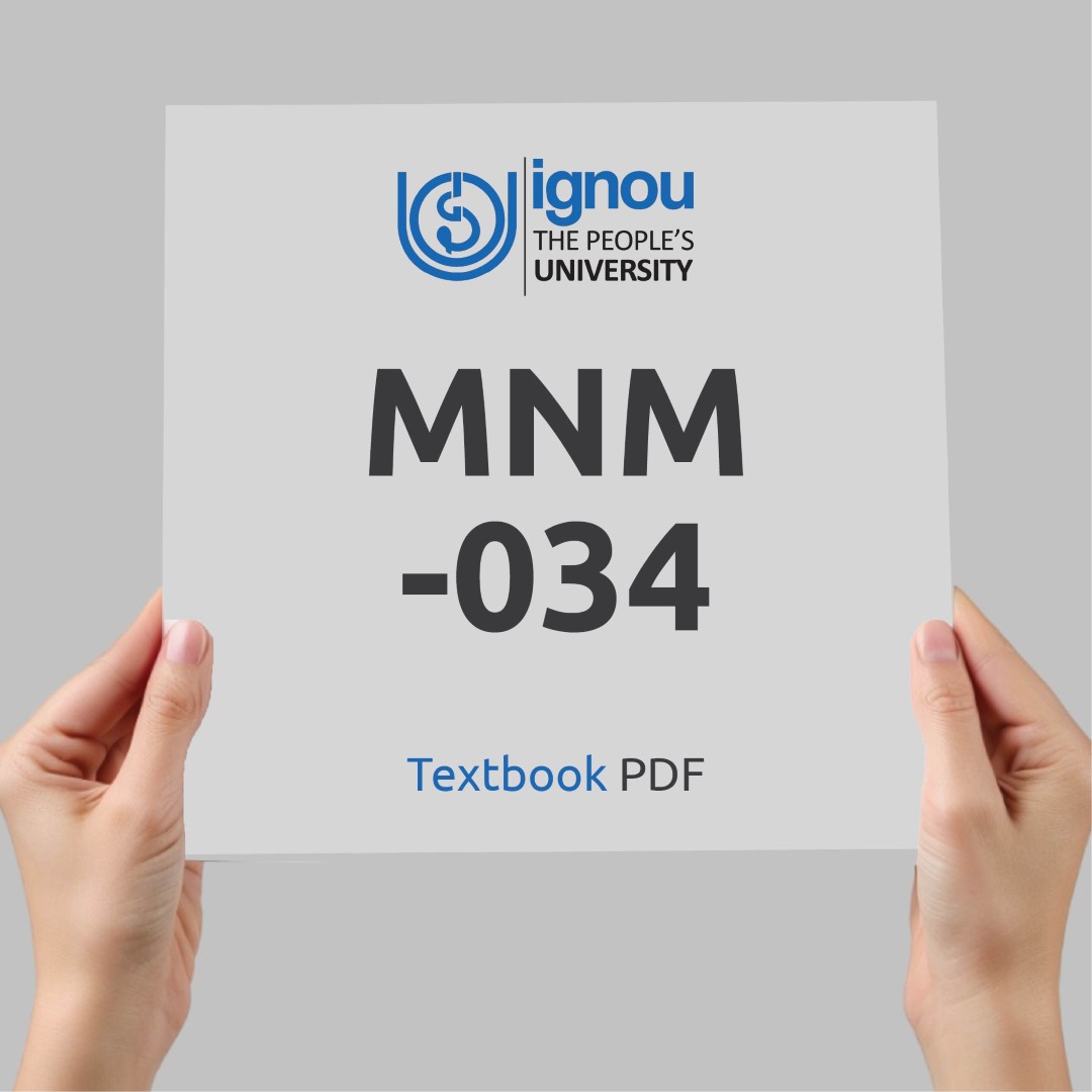 IGNOU MNM-034 Study Material & Textbook Download