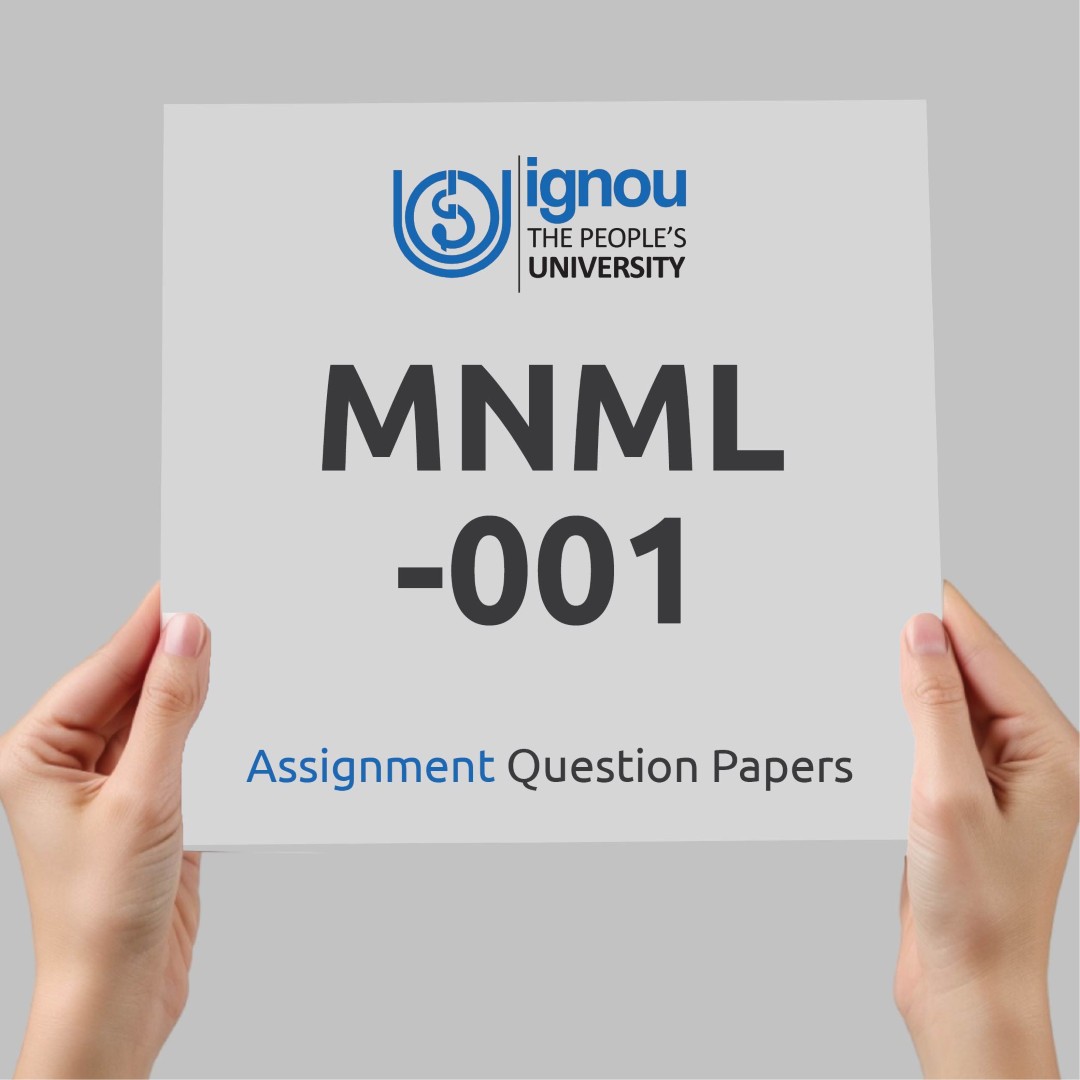 IGNOU MNML-001 Assignment Question Paper Free Download (2023-24)