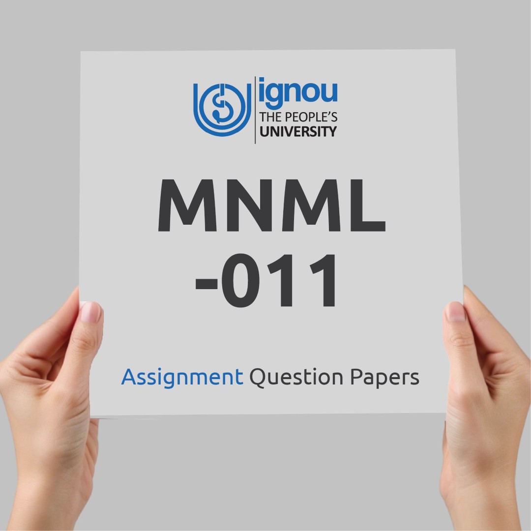 IGNOU MNML-011 Assignment Question Paper Free Download (2023-24)