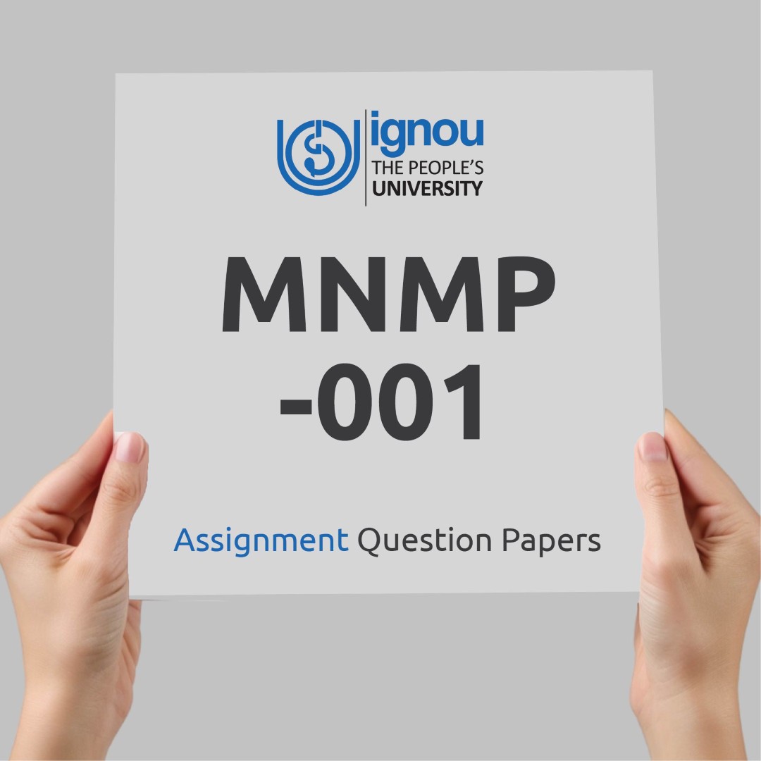 IGNOU MNMP-001 Assignment Question Paper Free Download (2023-24)