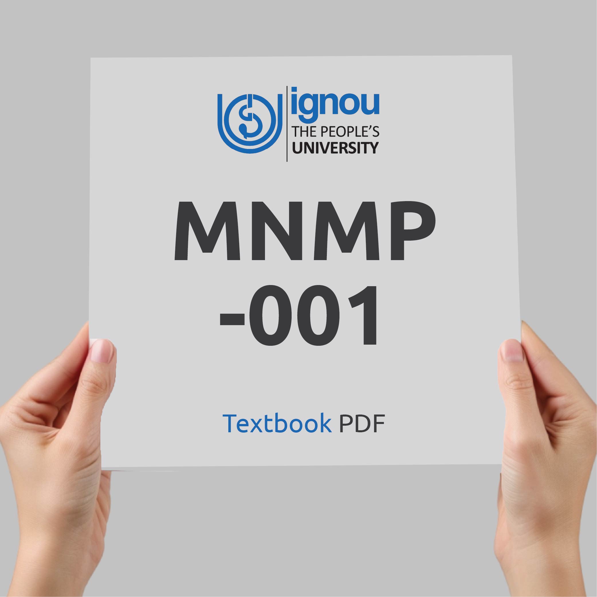 IGNOU MNMP-001 Study Material & Textbook Download
